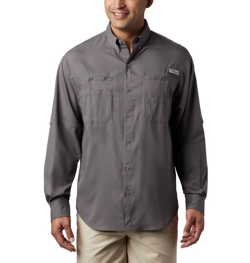 Columbia PFG Tamiami II Long Sleeve Men\'s Shirt Grey | FYARTL-123
