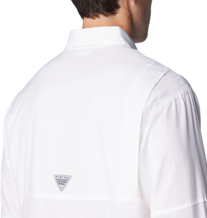 Columbia PFG Tamiami II Long Sleeve Men's Shirt White | LHOMWZ-768