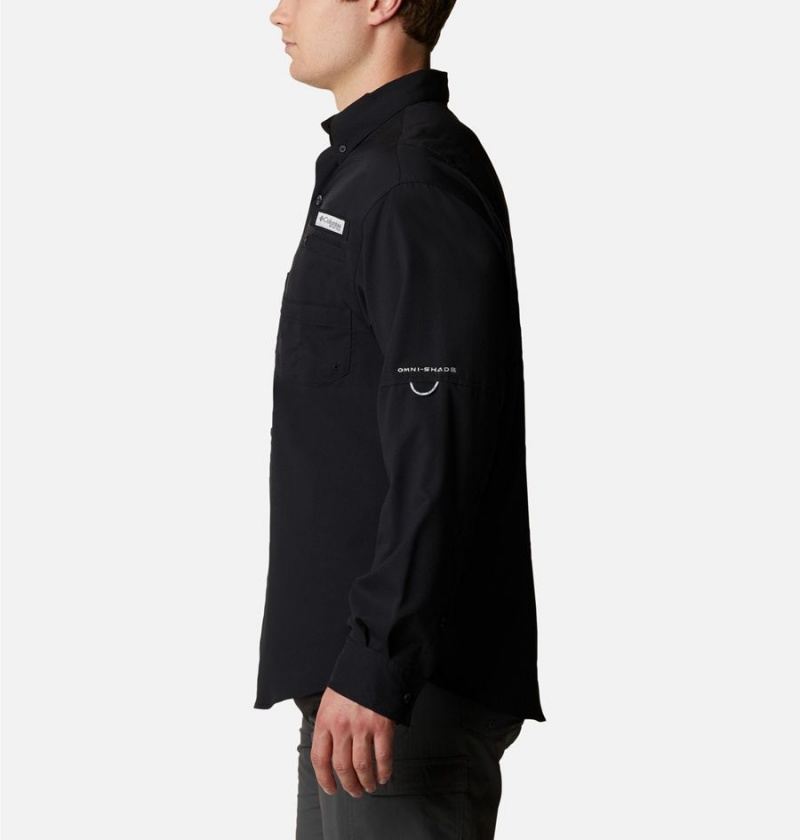 Columbia PFG Tamiami II Long Sleeve Men's Shirt Black | JUSZIM-897