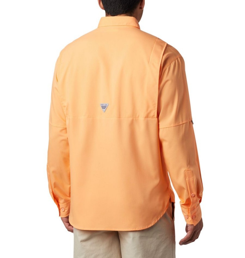 Columbia PFG Tamiami II Long Sleeve Men's Shirt Orange | IOQECX-260