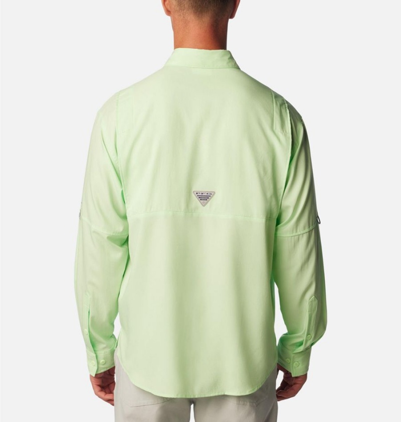 Columbia PFG Tamiami II Long Sleeve Men's Shirt Green | OJTRVF-690