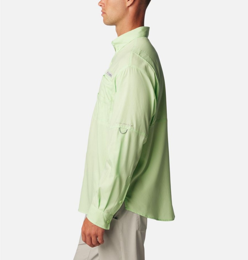 Columbia PFG Tamiami II Long Sleeve Men's Shirt Green | OJTRVF-690