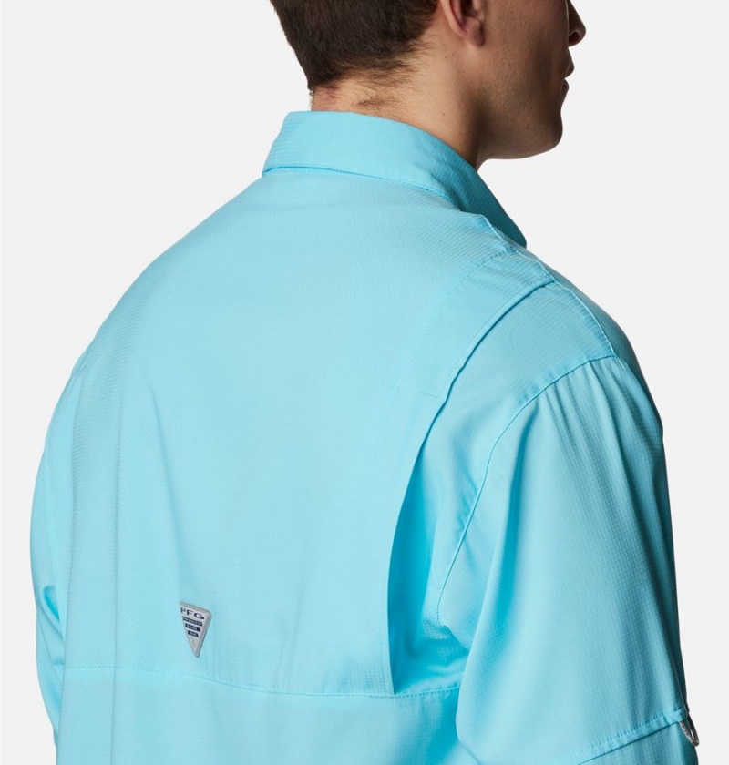 Columbia PFG Tamiami II Long Sleeve Men's Shirt Blue | ZSFBUQ-796