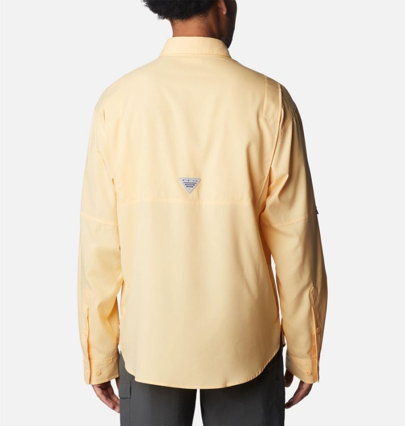Columbia PFG Tamiami II Long Sleeve Men's Shirt Yellow | KUDMVG-604