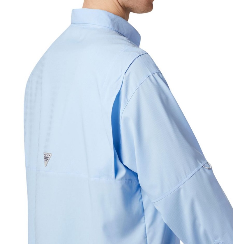 Columbia PFG Tamiami II Long Sleeve Men's Shirt Blue | QEGRBN-763