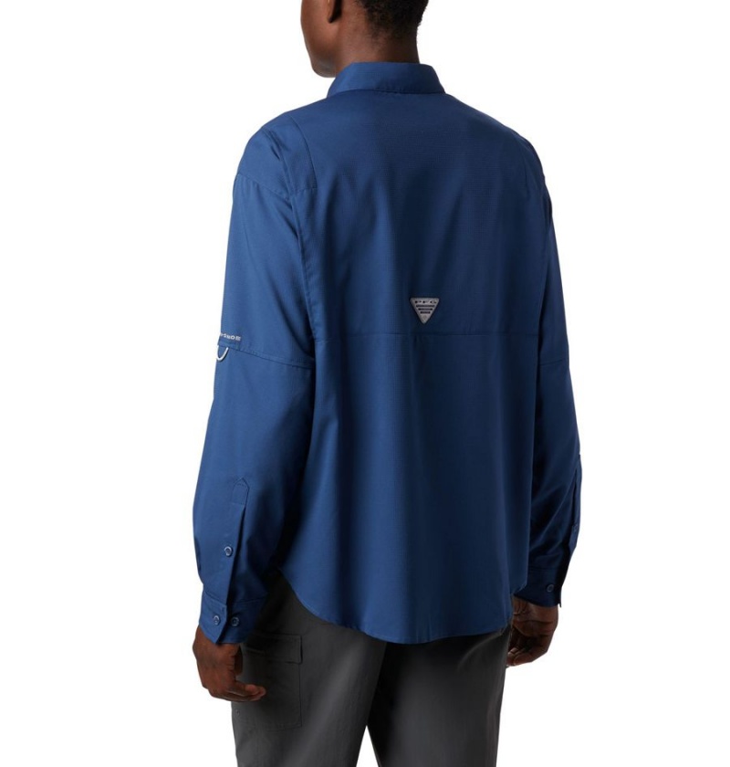 Columbia PFG Tamiami II Long Sleeve Men's Shirt Blue | NXLSFD-163