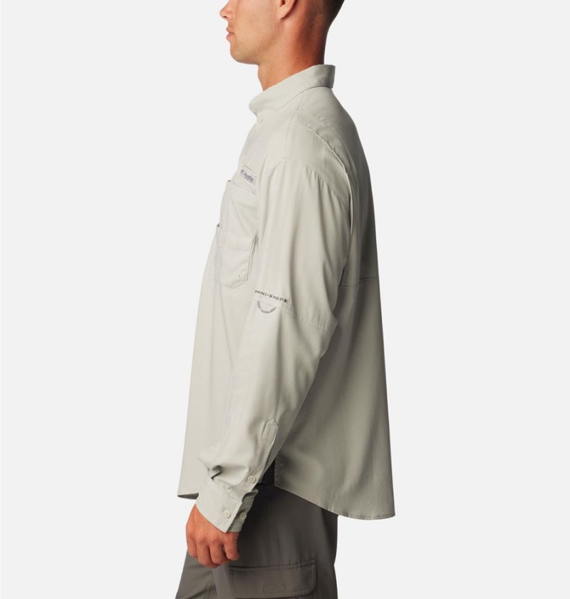Columbia PFG Tamiami II Long Sleeve Men's Shirt Grey | WKHBTR-263
