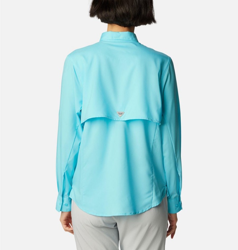 Columbia PFG Tamiami II Long Sleeve Women's Shirt Blue | RZDGCN-628