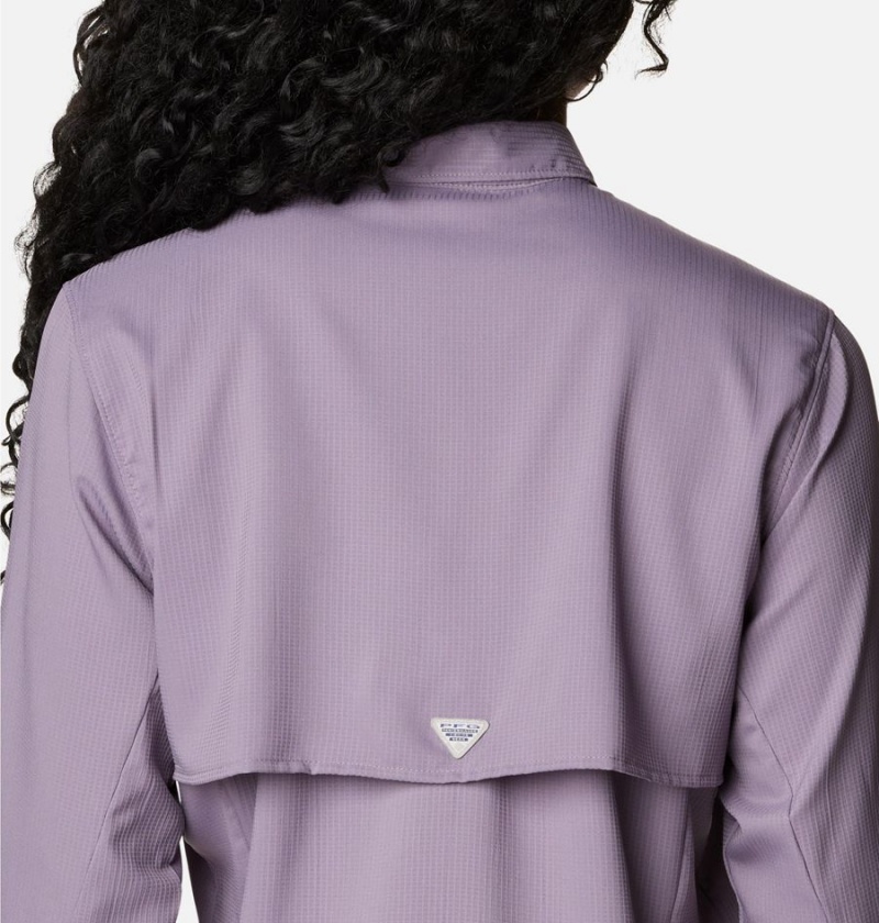 Columbia PFG Tamiami II Long Sleeve Women's Shirt Purple | CPLURY-139