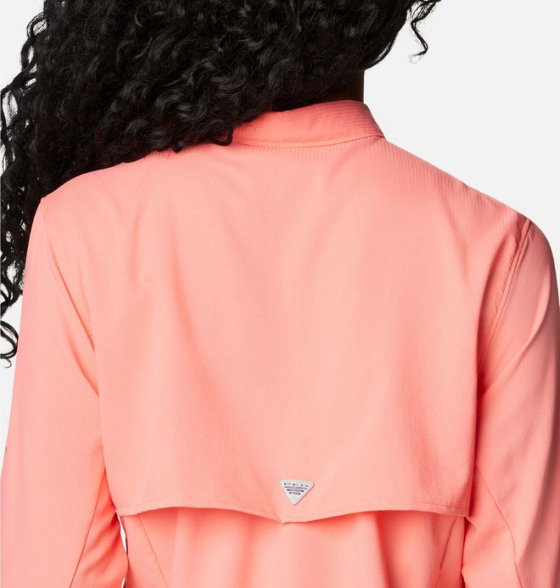 Columbia PFG Tamiami II Long Sleeve Women's Shirt Orange | BTFXIK-702