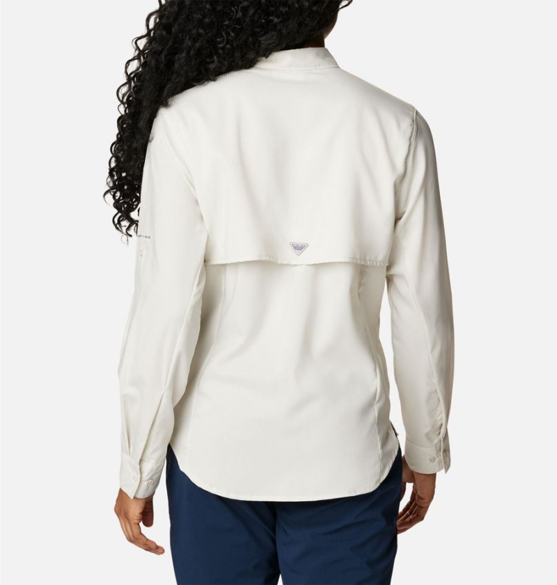 Columbia PFG Tamiami II Long Sleeve Women's Shirt White | STVHAN-470