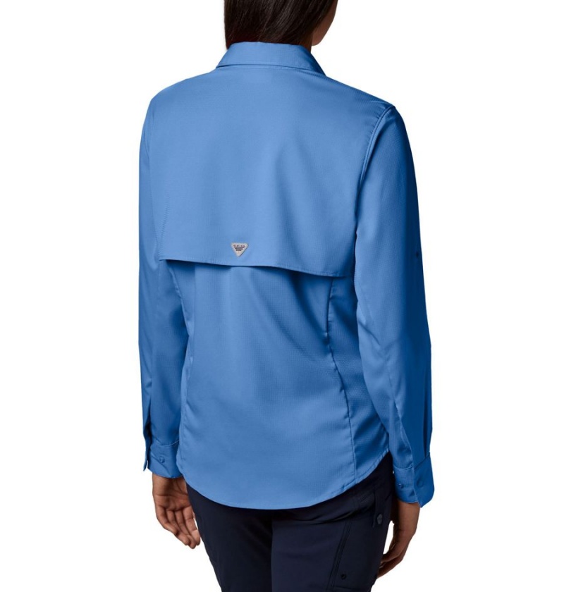 Columbia PFG Tamiami II Long Sleeve Women's Shirt Blue | OKEJIV-296