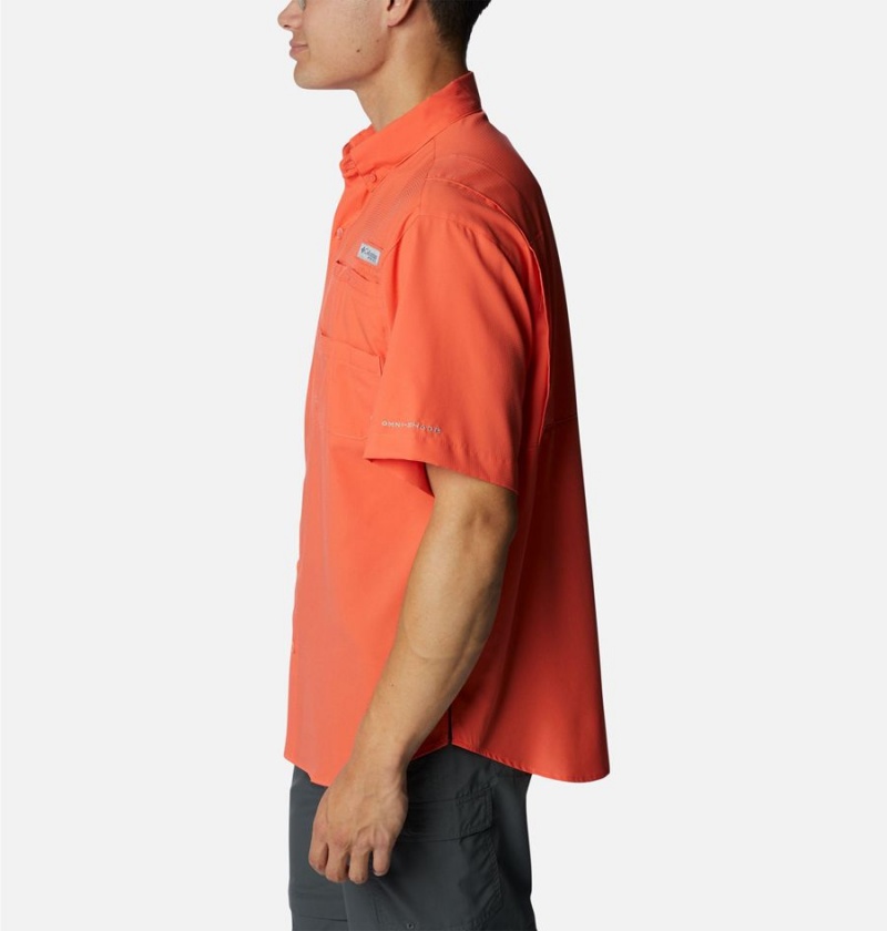 Columbia PFG Tamiami II Short Sleeve Men's Shirt Red | BJCGRE-765