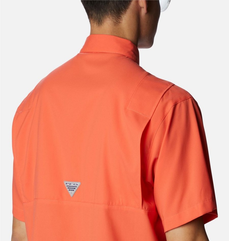 Columbia PFG Tamiami II Short Sleeve Men's Shirt Red | BJCGRE-765