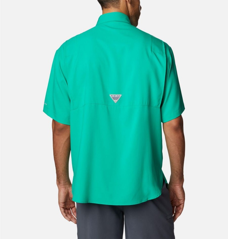 Columbia PFG Tamiami II Short Sleeve Men's Shirt Green | DNGLBJ-754