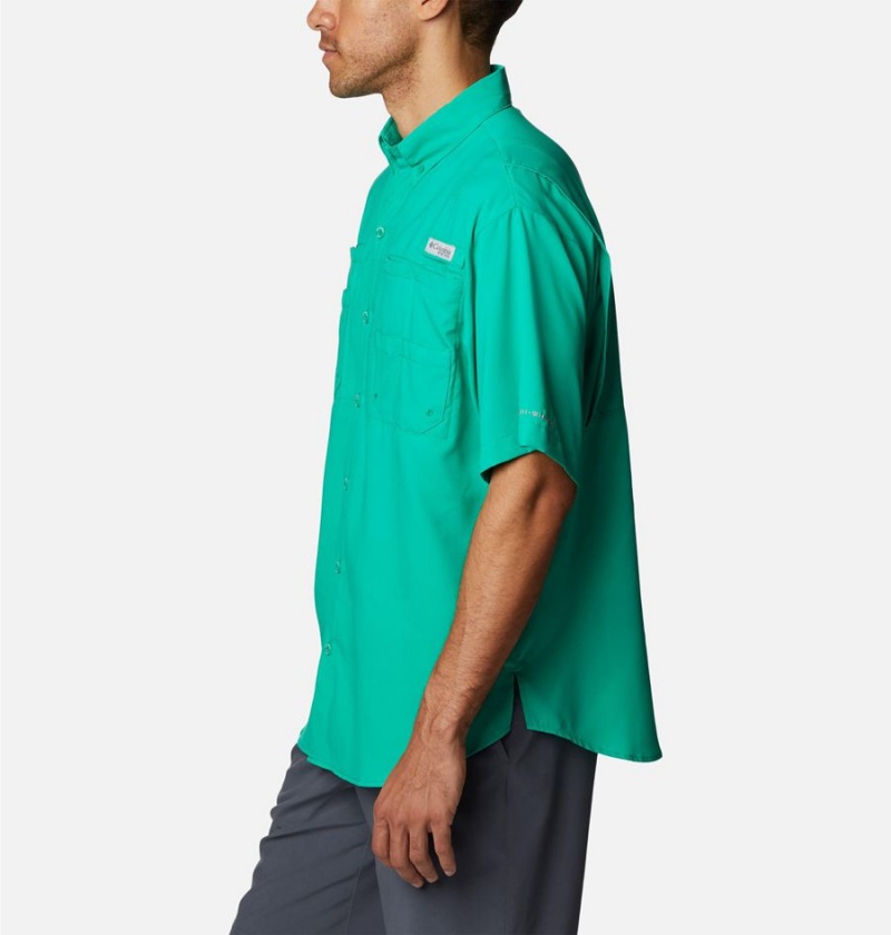 Columbia PFG Tamiami II Short Sleeve Men's Shirt Green | DNGLBJ-754