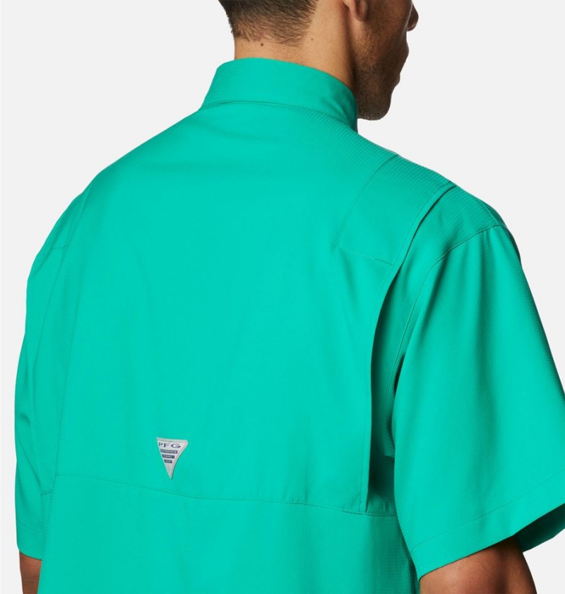 Columbia PFG Tamiami II Short Sleeve Men's Shirt Green | DNGLBJ-754