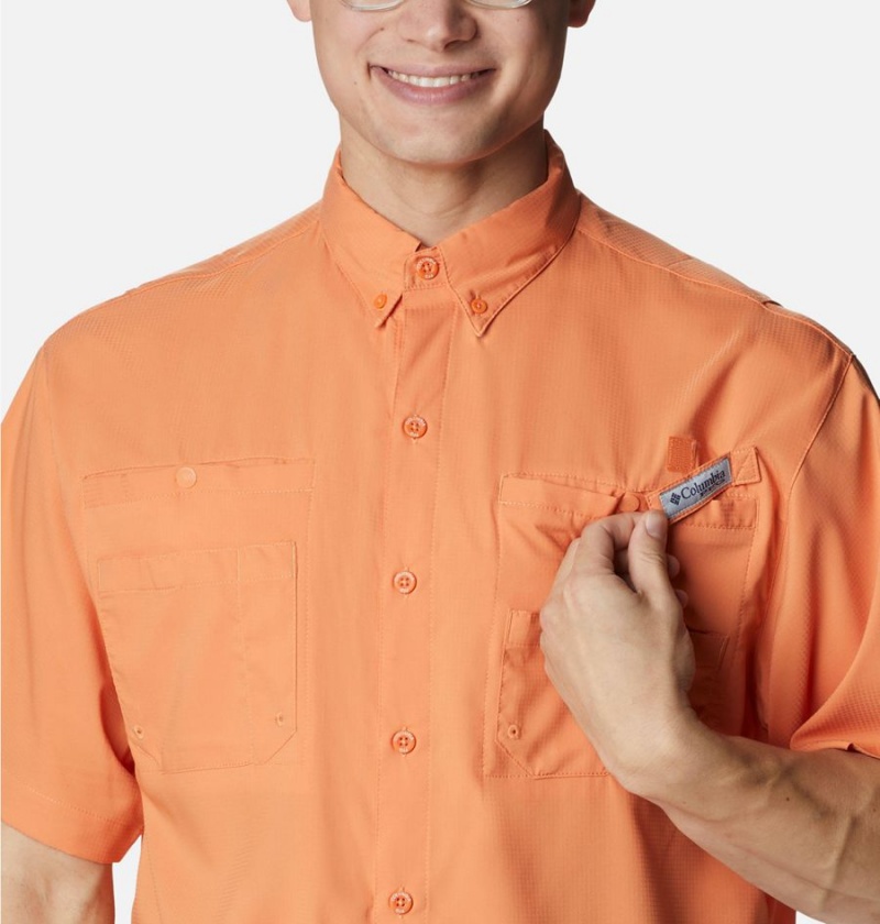 Columbia PFG Tamiami II Short Sleeve Men's Shirt Orange | XHPRET-597