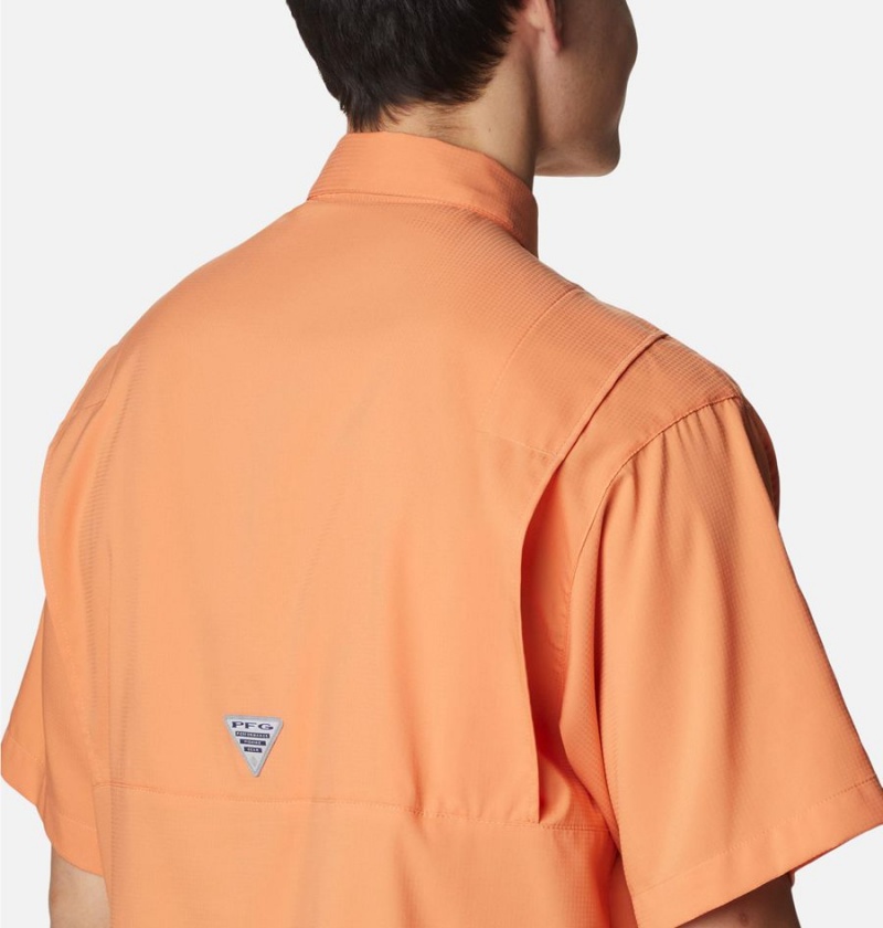 Columbia PFG Tamiami II Short Sleeve Men's Shirt Orange | XHPRET-597