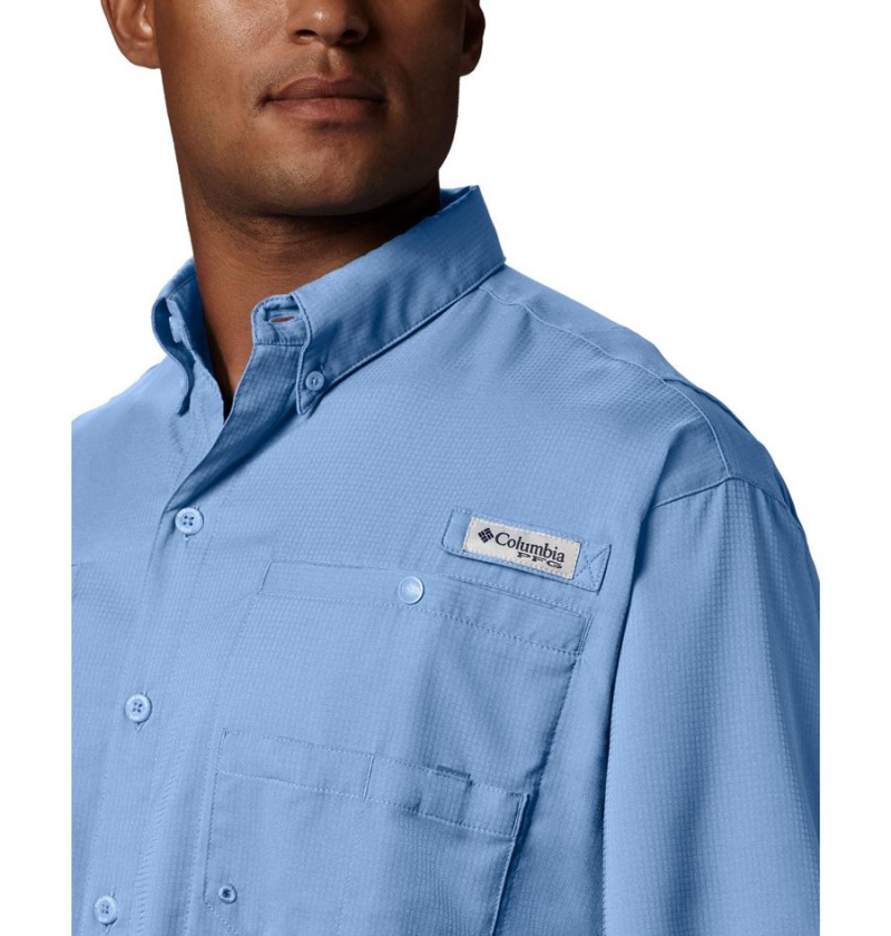 Columbia PFG Tamiami II Short Sleeve Men's Shirt Blue | MXNUTJ-798