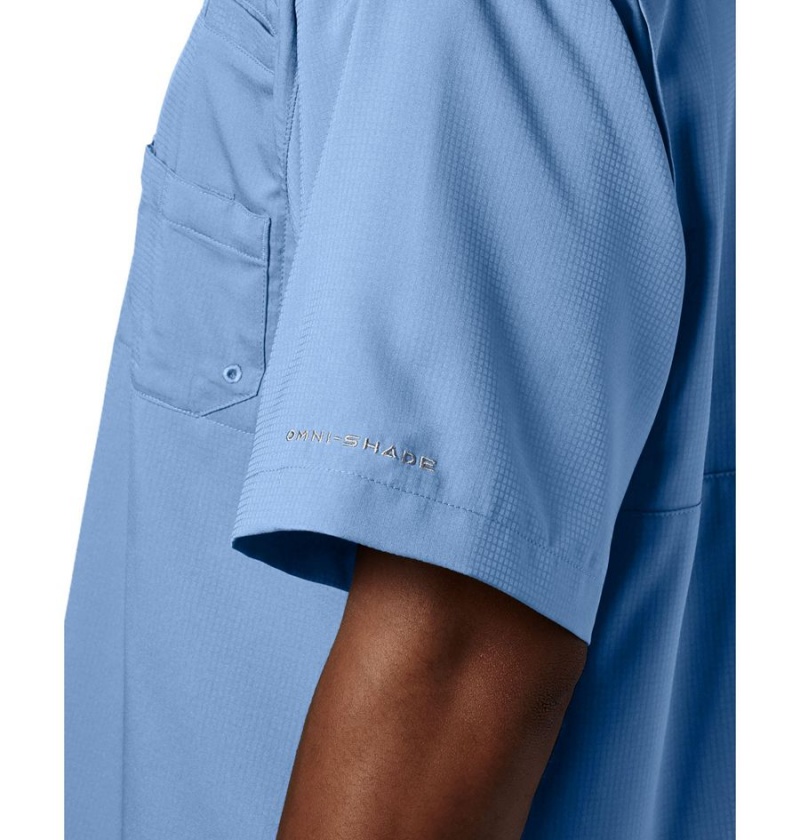Columbia PFG Tamiami II Short Sleeve Men's Shirt Blue | MXNUTJ-798