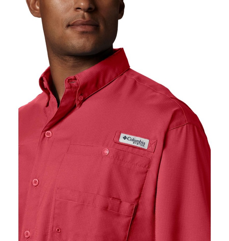 Columbia PFG Tamiami II Short Sleeve Men's Shirt Red | AXCBPN-162