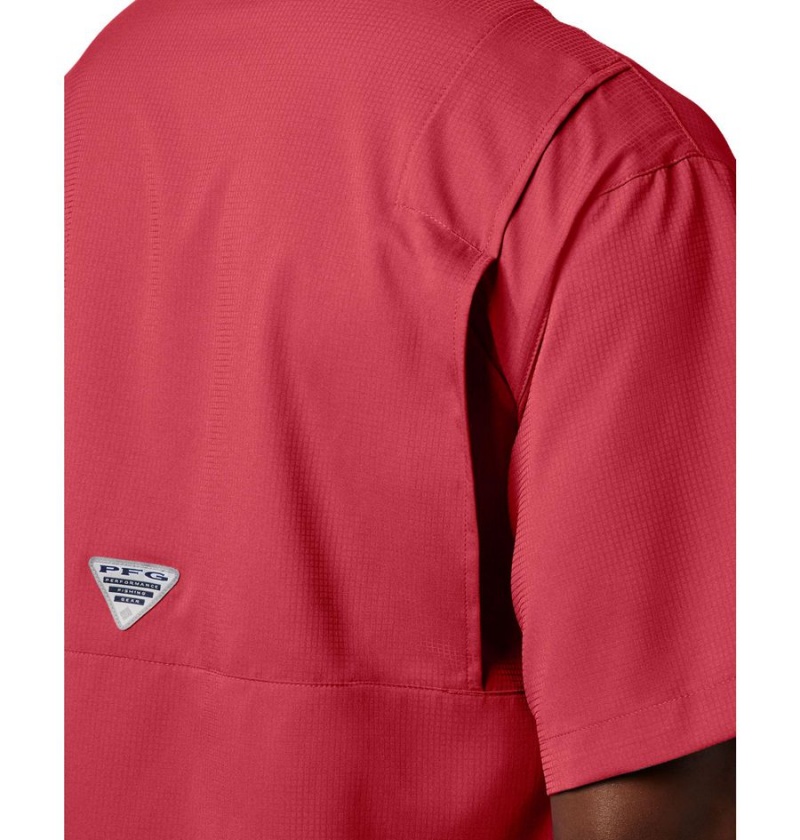 Columbia PFG Tamiami II Short Sleeve Men's Shirt Red | AXCBPN-162