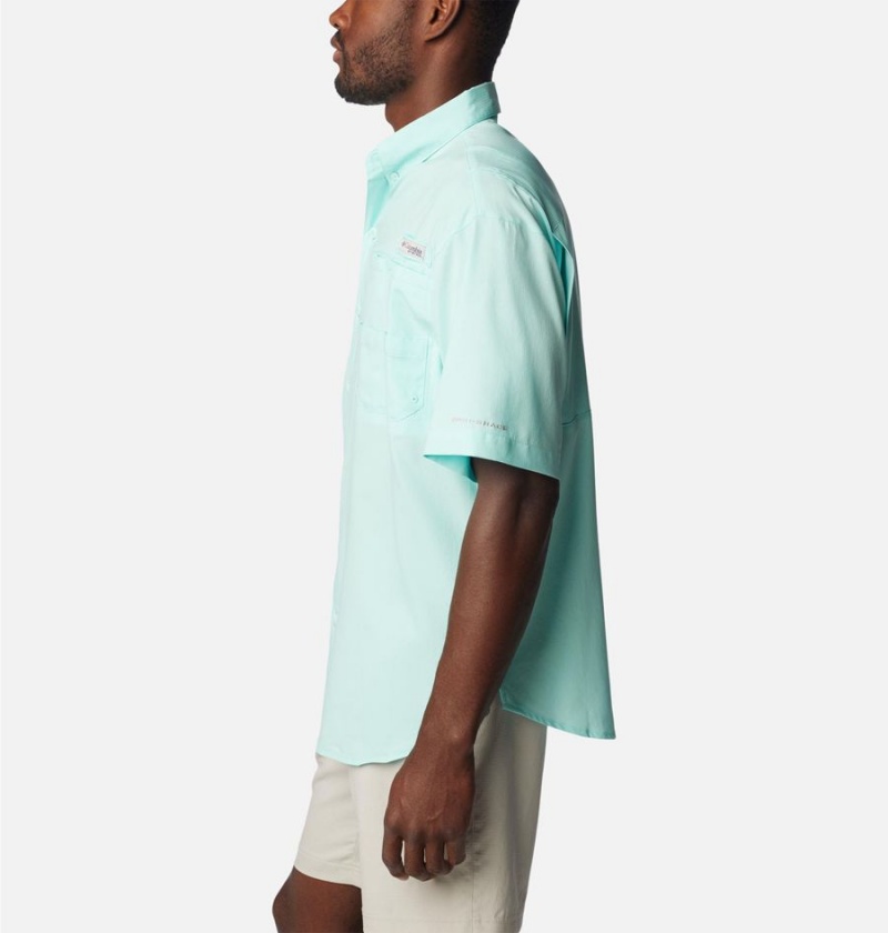 Columbia PFG Tamiami II Short Sleeve Men's Shirt Turquoise | UQIVYO-265