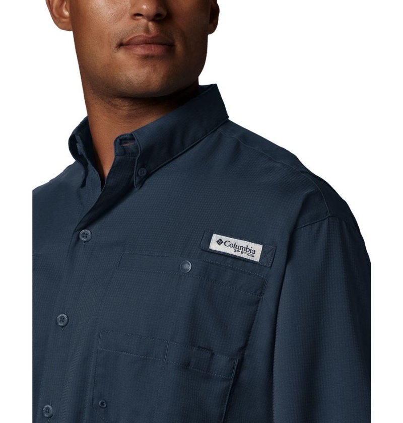 Columbia PFG Tamiami II Short Sleeve Men's Shirt Navy | GNFXKB-751