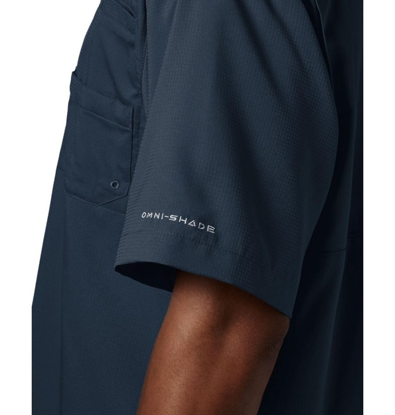 Columbia PFG Tamiami II Short Sleeve Men's Shirt Navy | GNFXKB-751