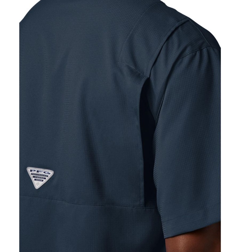 Columbia PFG Tamiami II Short Sleeve Men's Shirt Navy | GNFXKB-751