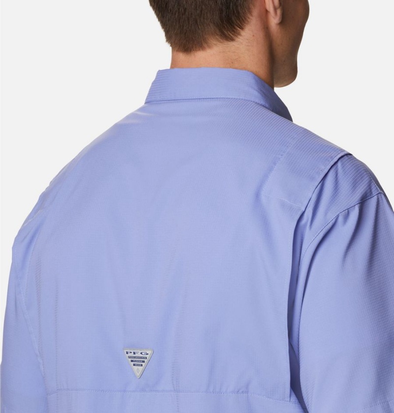 Columbia PFG Tamiami II Short Sleeve Men's Shirt Blue | PXVNRL-354