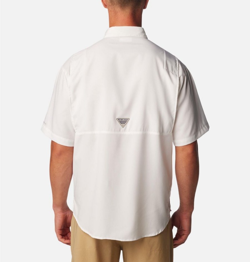 Columbia PFG Tamiami II Short Sleeve Men's Shirt White | KVYCAL-981