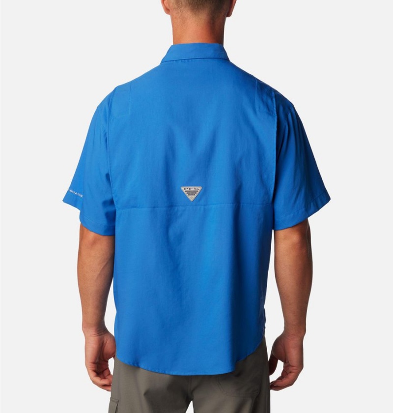 Columbia PFG Tamiami II Short Sleeve Men's Shirt Blue | STIEJK-932