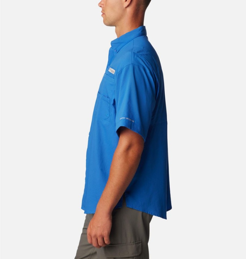 Columbia PFG Tamiami II Short Sleeve Men's Shirt Blue | STIEJK-932