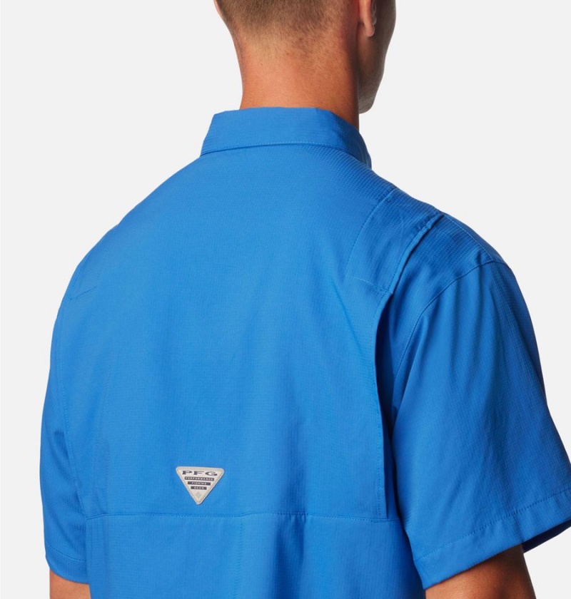Columbia PFG Tamiami II Short Sleeve Men's Shirt Blue | STIEJK-932