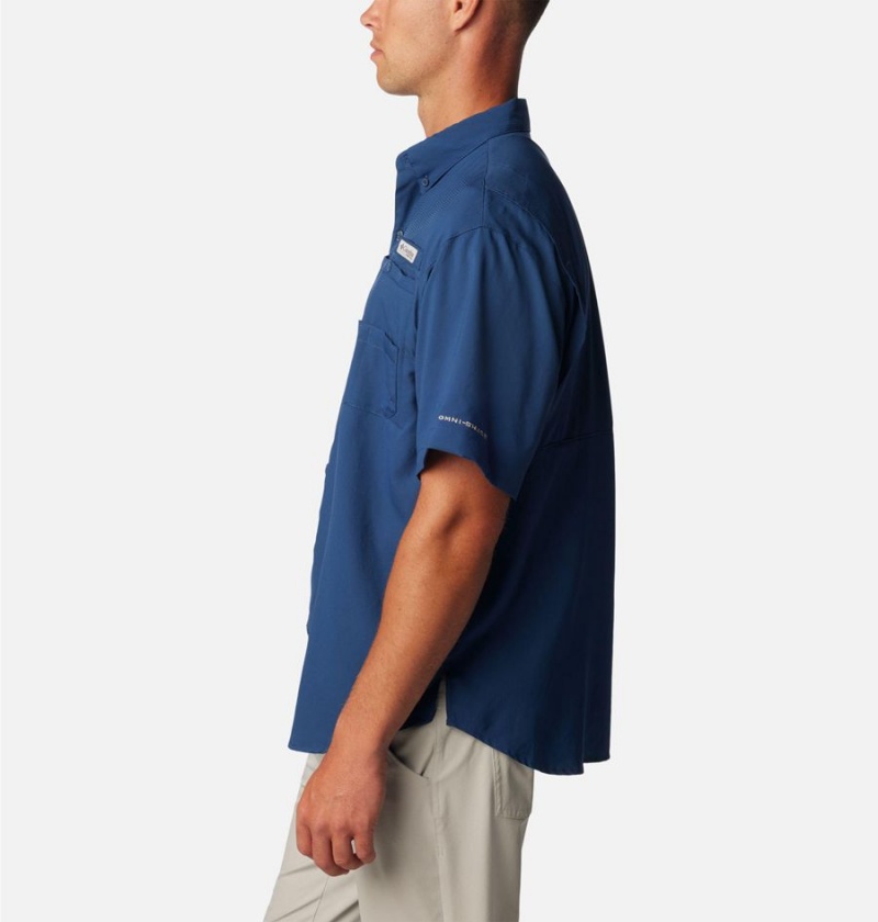 Columbia PFG Tamiami II Short Sleeve Men's Shirt Blue | AYPMZC-409