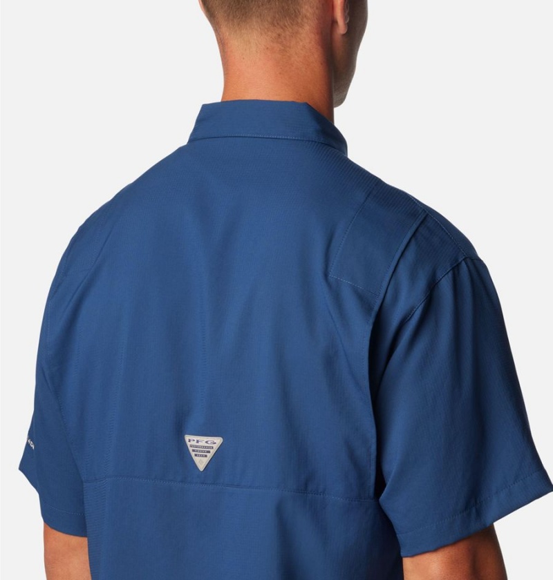 Columbia PFG Tamiami II Short Sleeve Men's Shirt Blue | AYPMZC-409