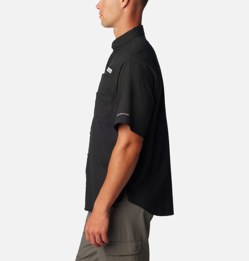 Columbia PFG Tamiami II Short Sleeve Men's Shirt Black | HPUSBO-612