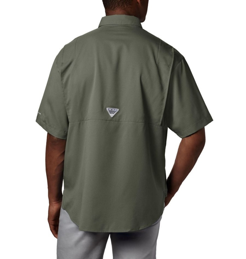 Columbia PFG Tamiami II Short Sleeve Men's Shirt Green | SXPUNO-475