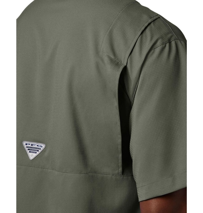 Columbia PFG Tamiami II Short Sleeve Men's Shirt Green | SXPUNO-475