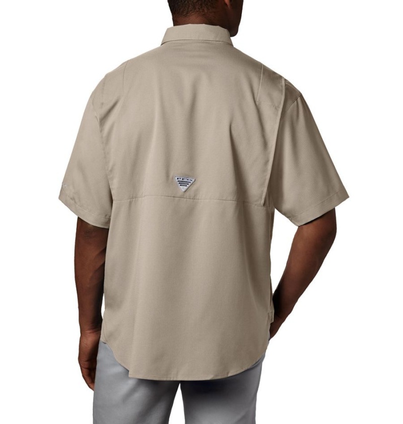 Columbia PFG Tamiami II Short Sleeve Men's Shirt Khaki | CHDINK-968