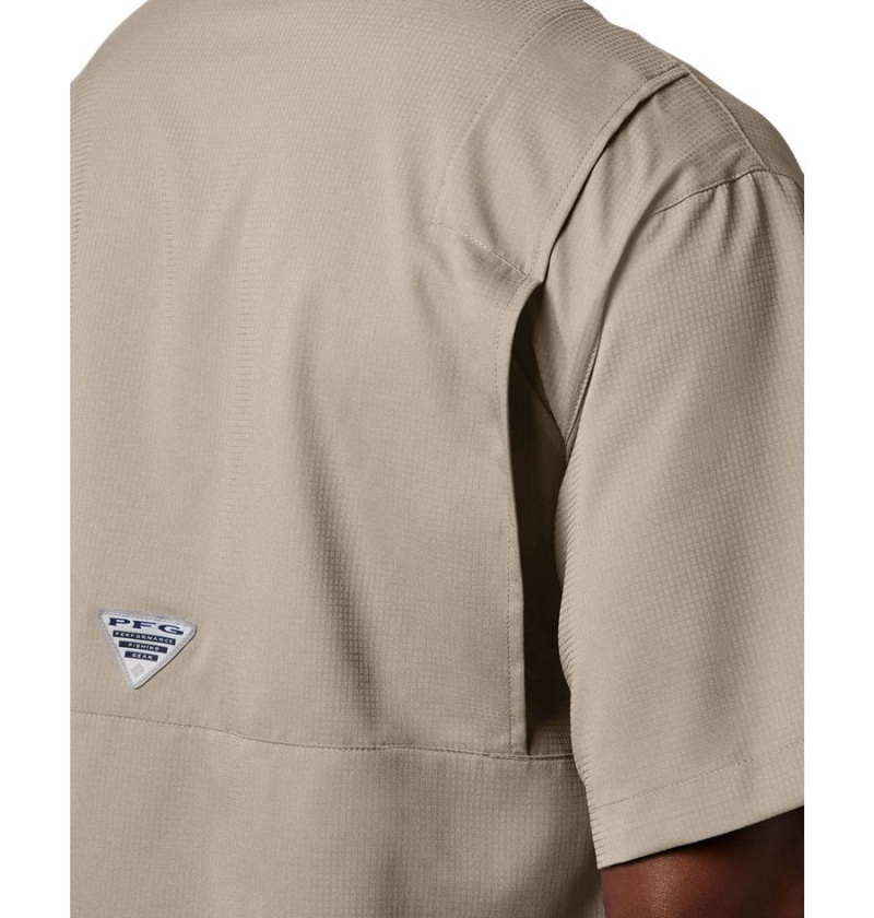 Columbia PFG Tamiami II Short Sleeve Men's Shirt Khaki | CHDINK-968