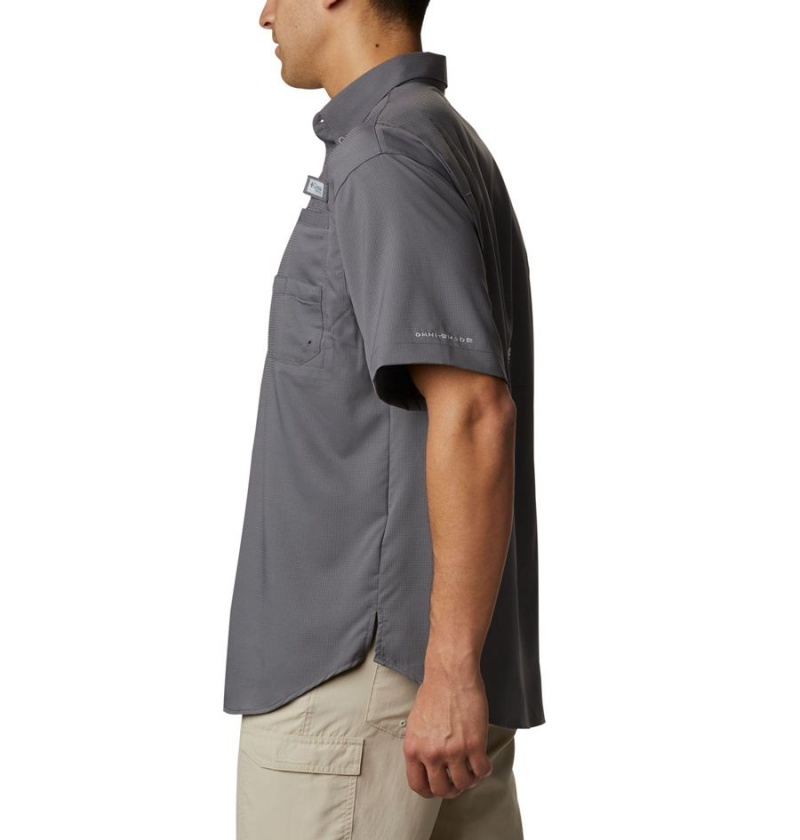 Columbia PFG Tamiami II Short Sleeve Men's Shirt Grey | YFWOUD-209