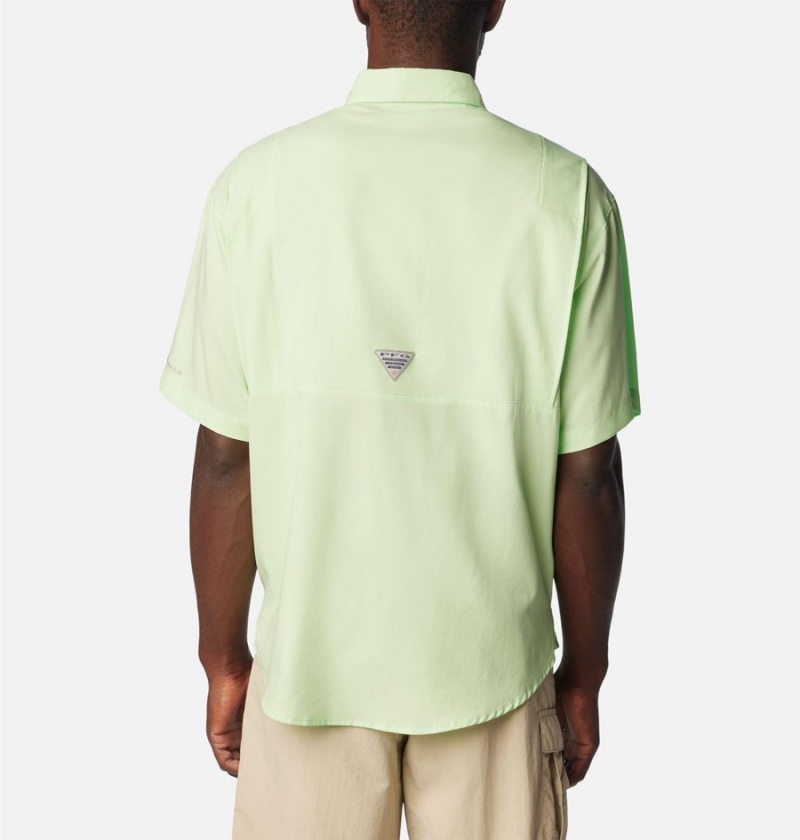 Columbia PFG Tamiami II Short Sleeve Men's Shirt Green | ZEVJQF-157