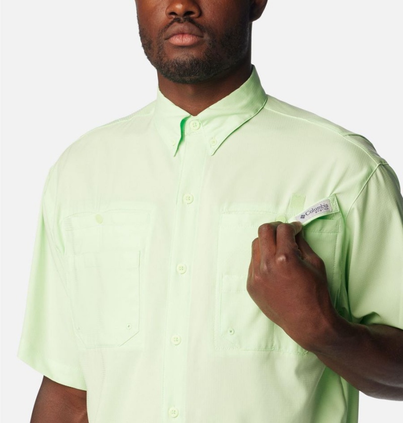 Columbia PFG Tamiami II Short Sleeve Men's Shirt Green | ZEVJQF-157
