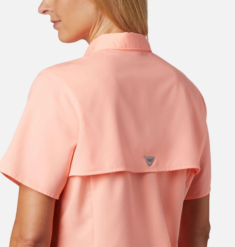 Columbia PFG Tamiami II Short Sleeve Women's Shirt Orange | DZQFPH-569