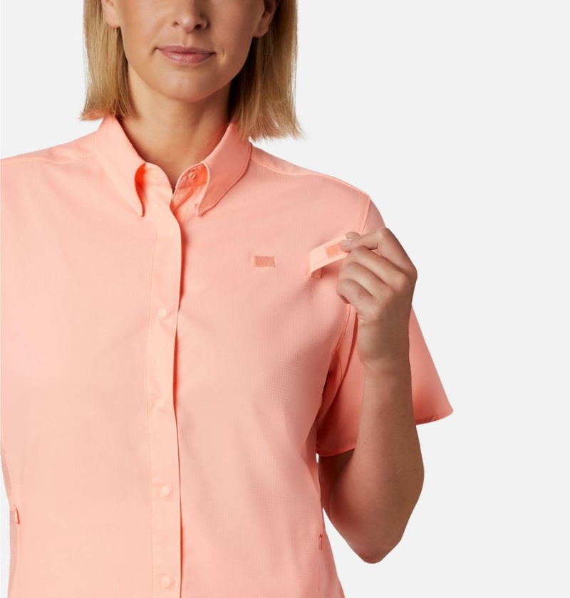 Columbia PFG Tamiami II Short Sleeve Women's Shirt Orange | DZQFPH-569