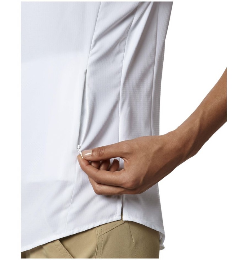 Columbia PFG Tamiami II Short Sleeve Women's Shirt White | QNFIHM-402