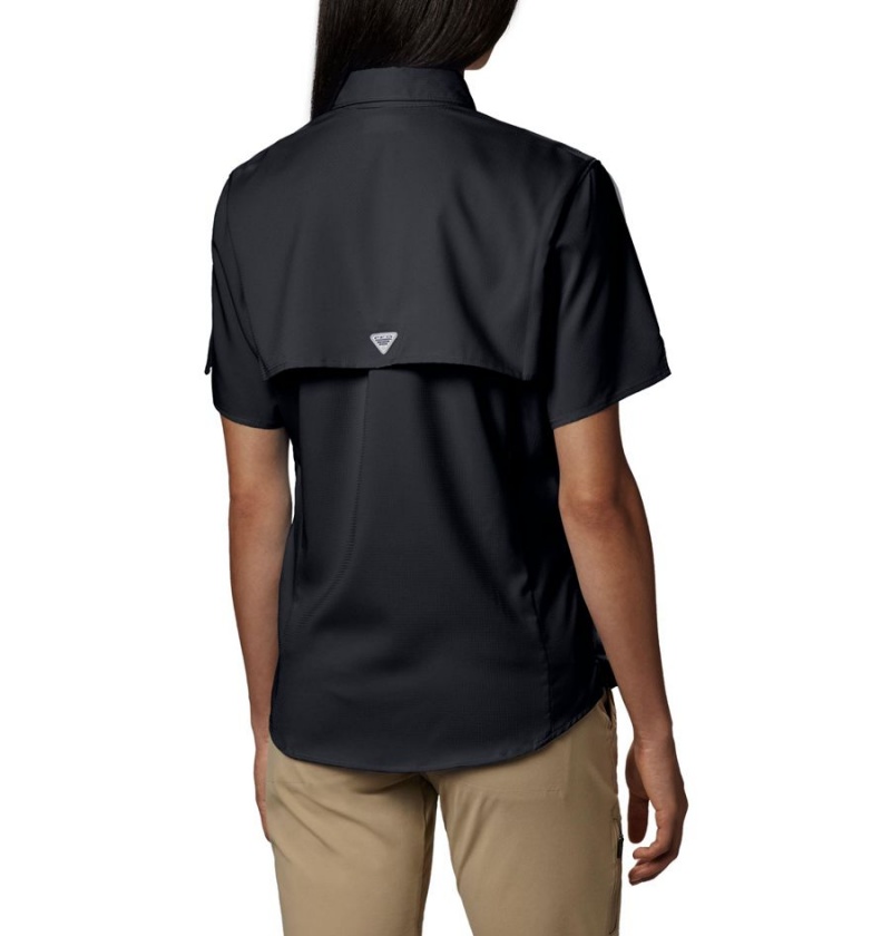 Columbia PFG Tamiami II Short Sleeve Women's Shirt Black | FMYRHV-549